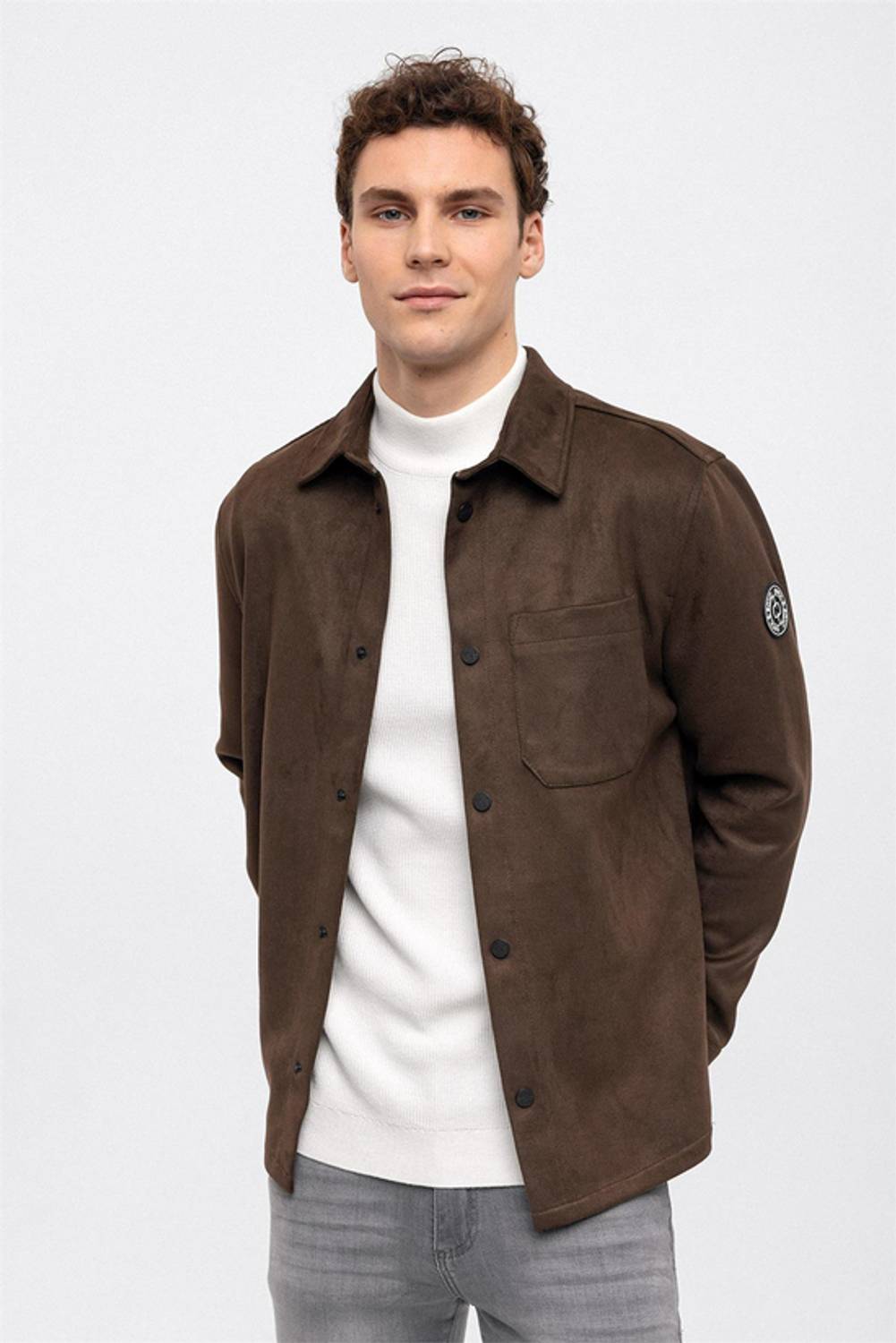 Haki Regular Fit Gömlek Ceket