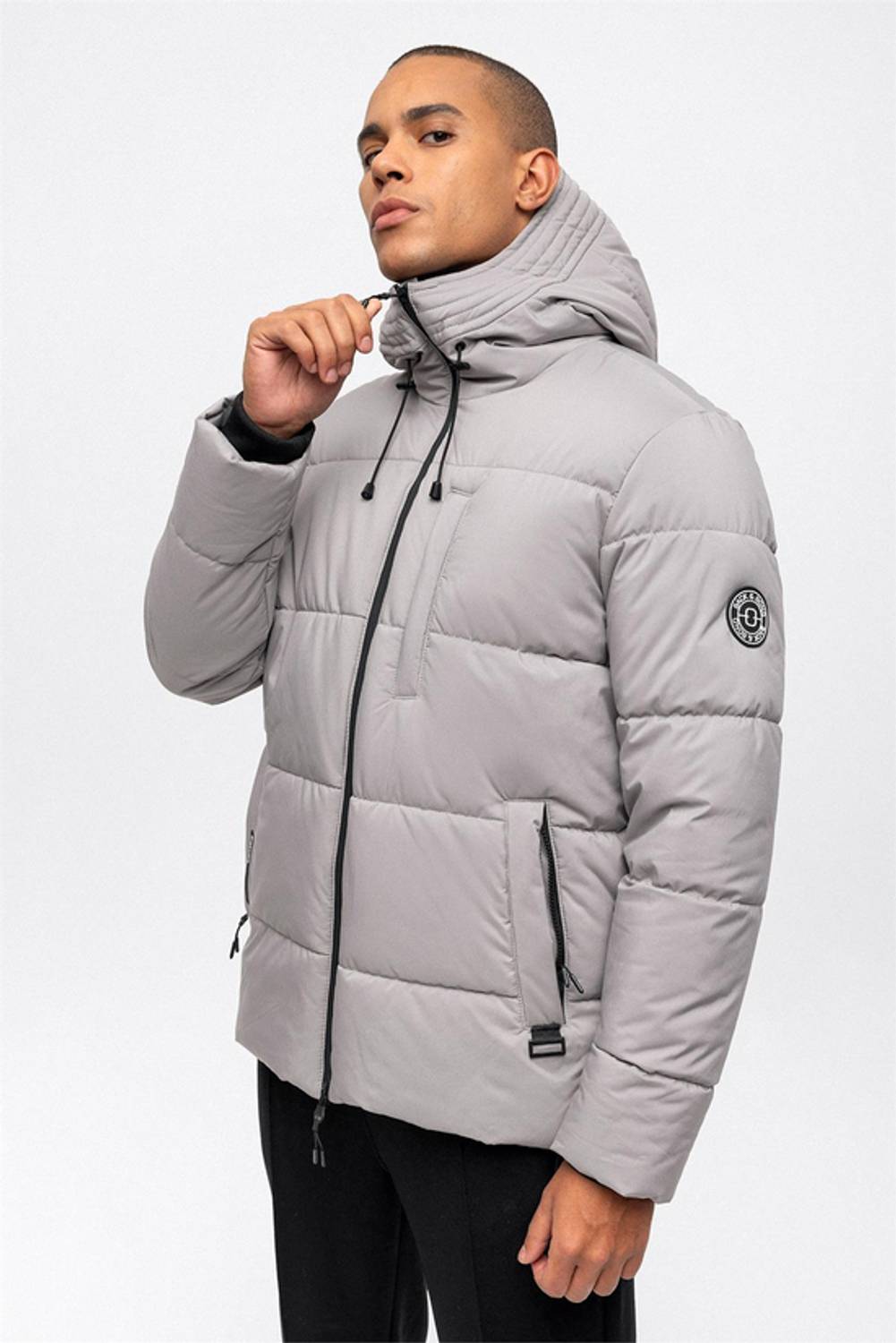 Taş Kapüşonlu Su İtici Termostatik Ölçüm Yapabilen Puffer Mont