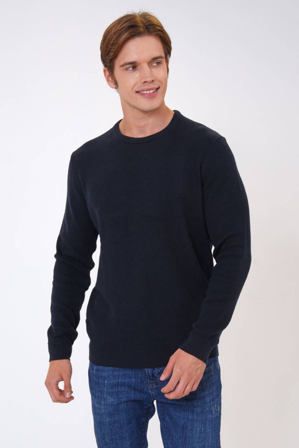 BİSİKLET YAKA JAKARLI TRİKO