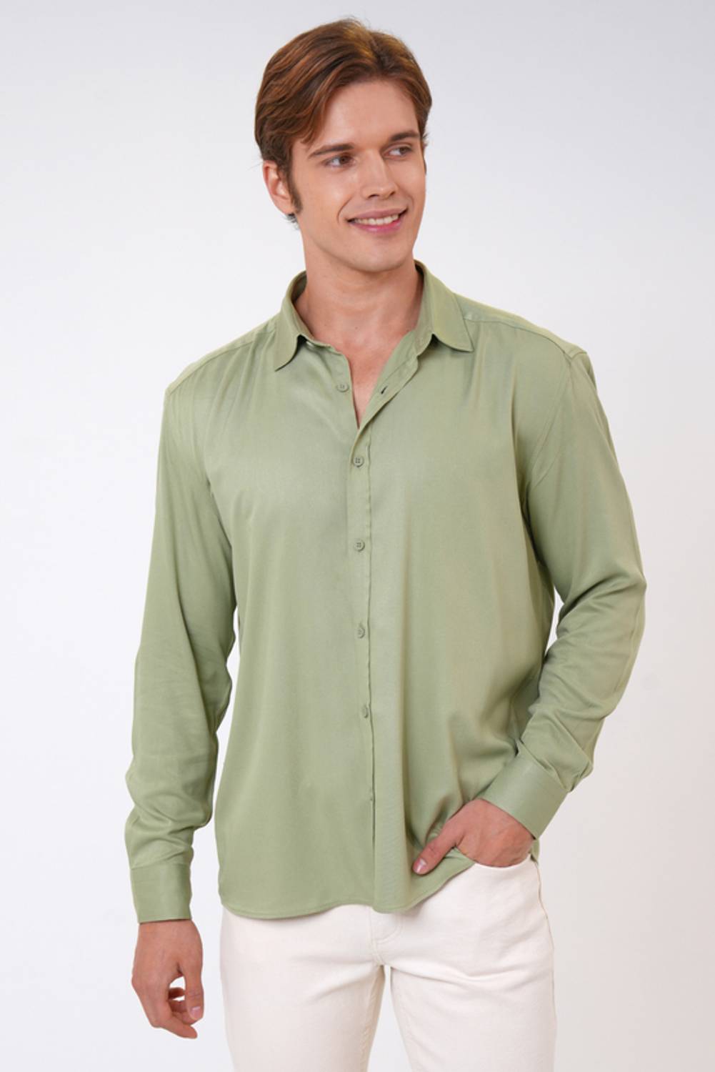 NORMAL YAKA DOKUMA GÖMLEK