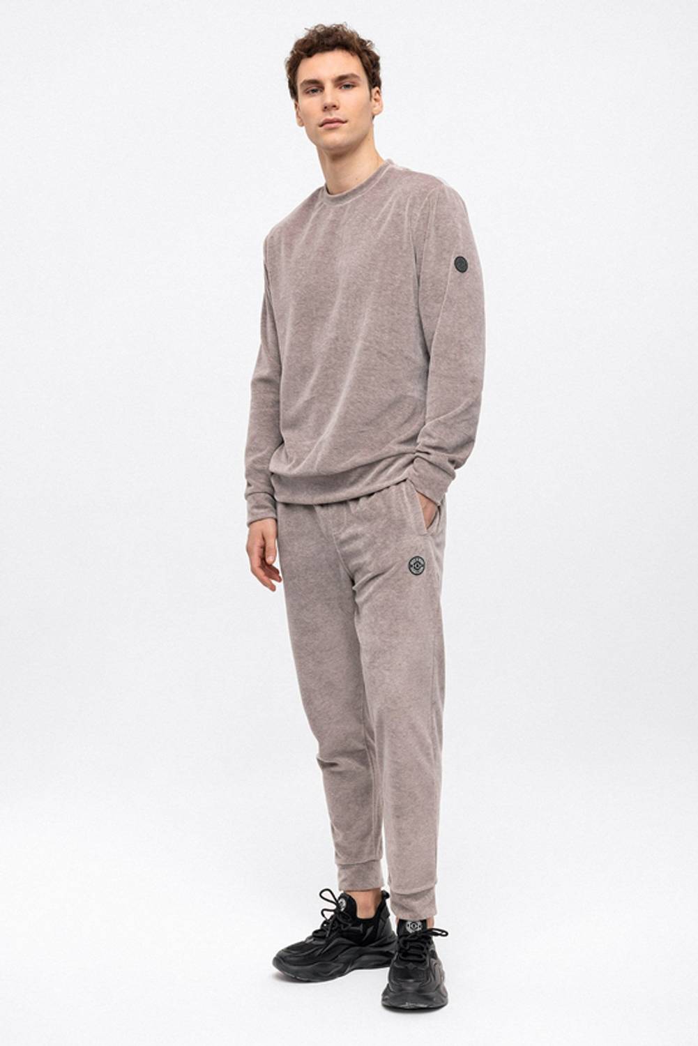 Bej Regular Fit Bisiklet Yaka Sweatshirt