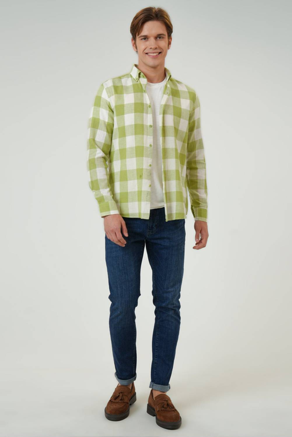 DÜĞME YAKA UK GÖMLEK