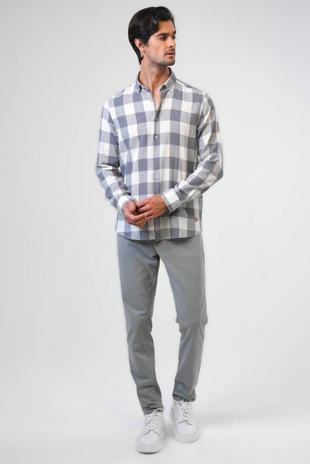 DÜĞME YAKA UK GÖMLEK