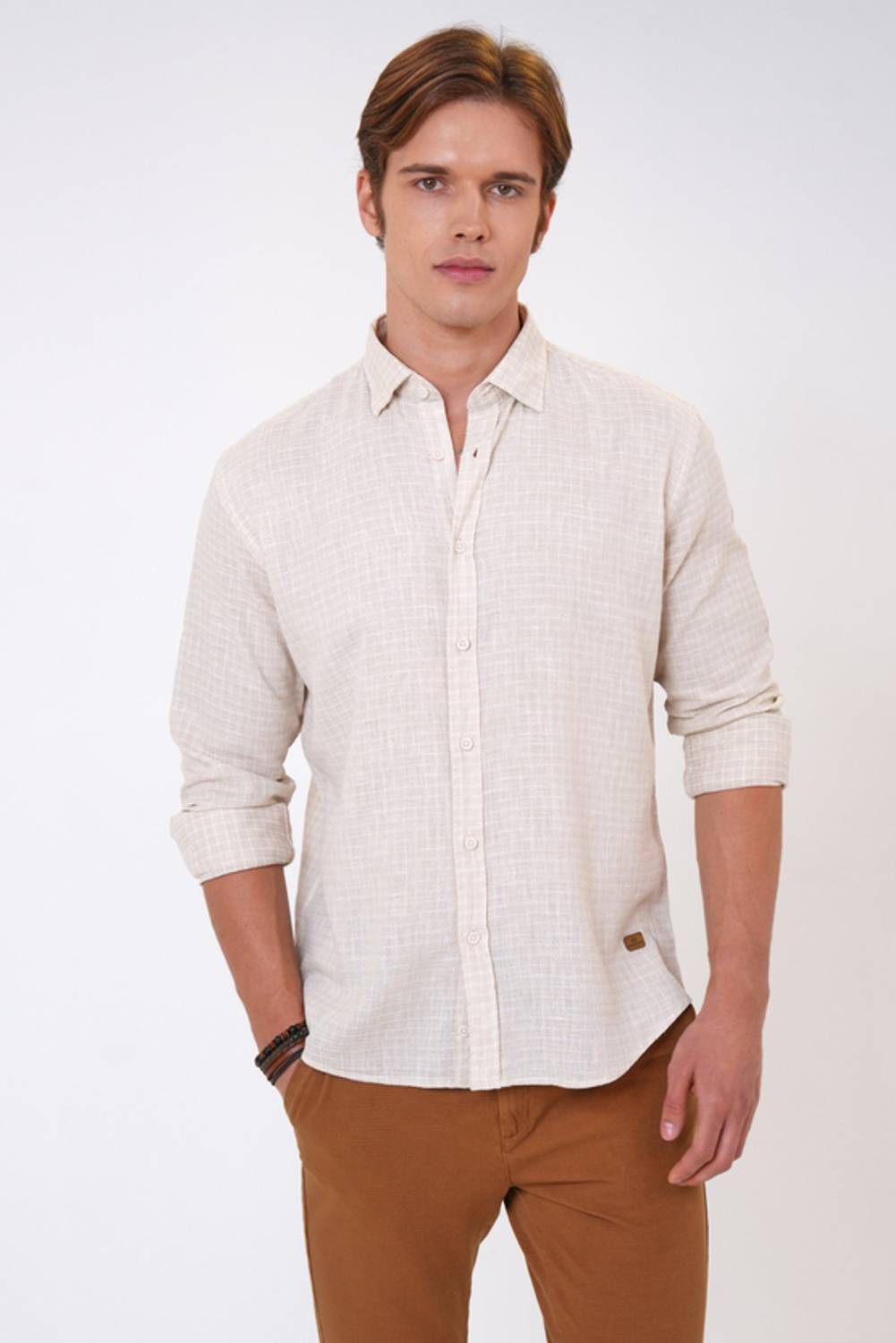 Рубашка с обычным воротником, мужская, доступна в размерах S, M, L, XL, XXL