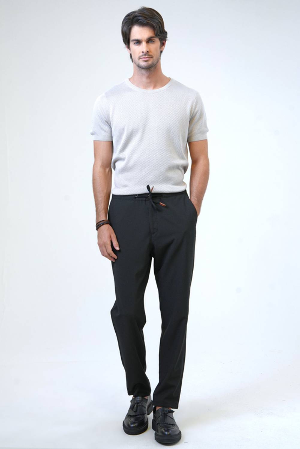Regular Fit Woven Jogger Pants Available in Sizes 42 to 50