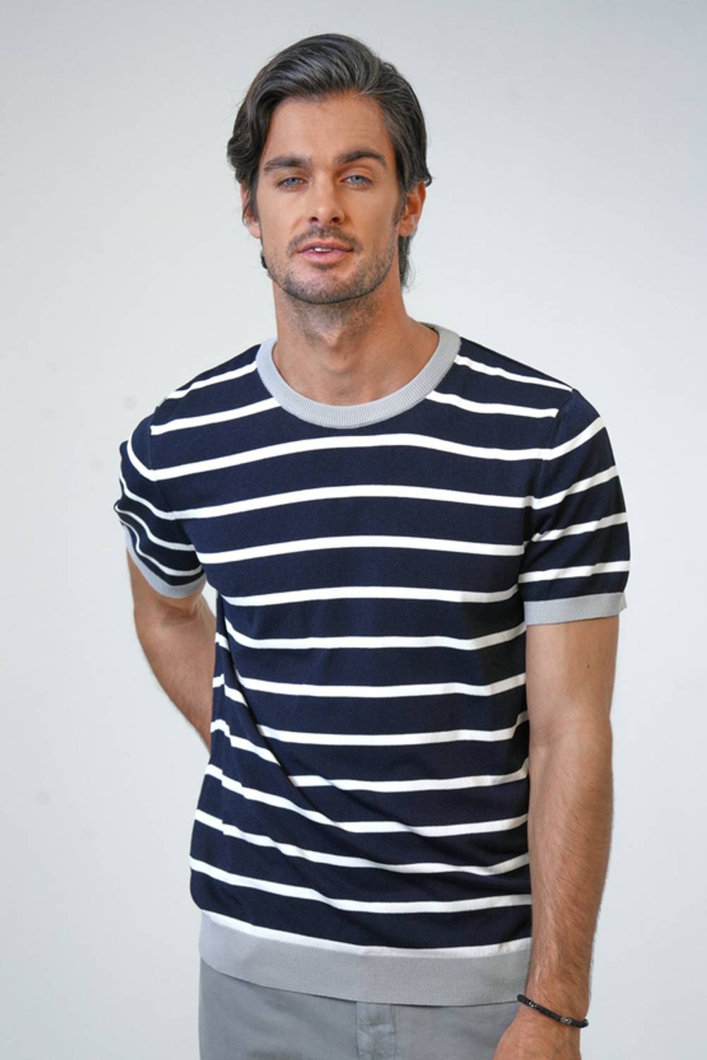 BİSİKLET YAKA KISA KOL TRİKO