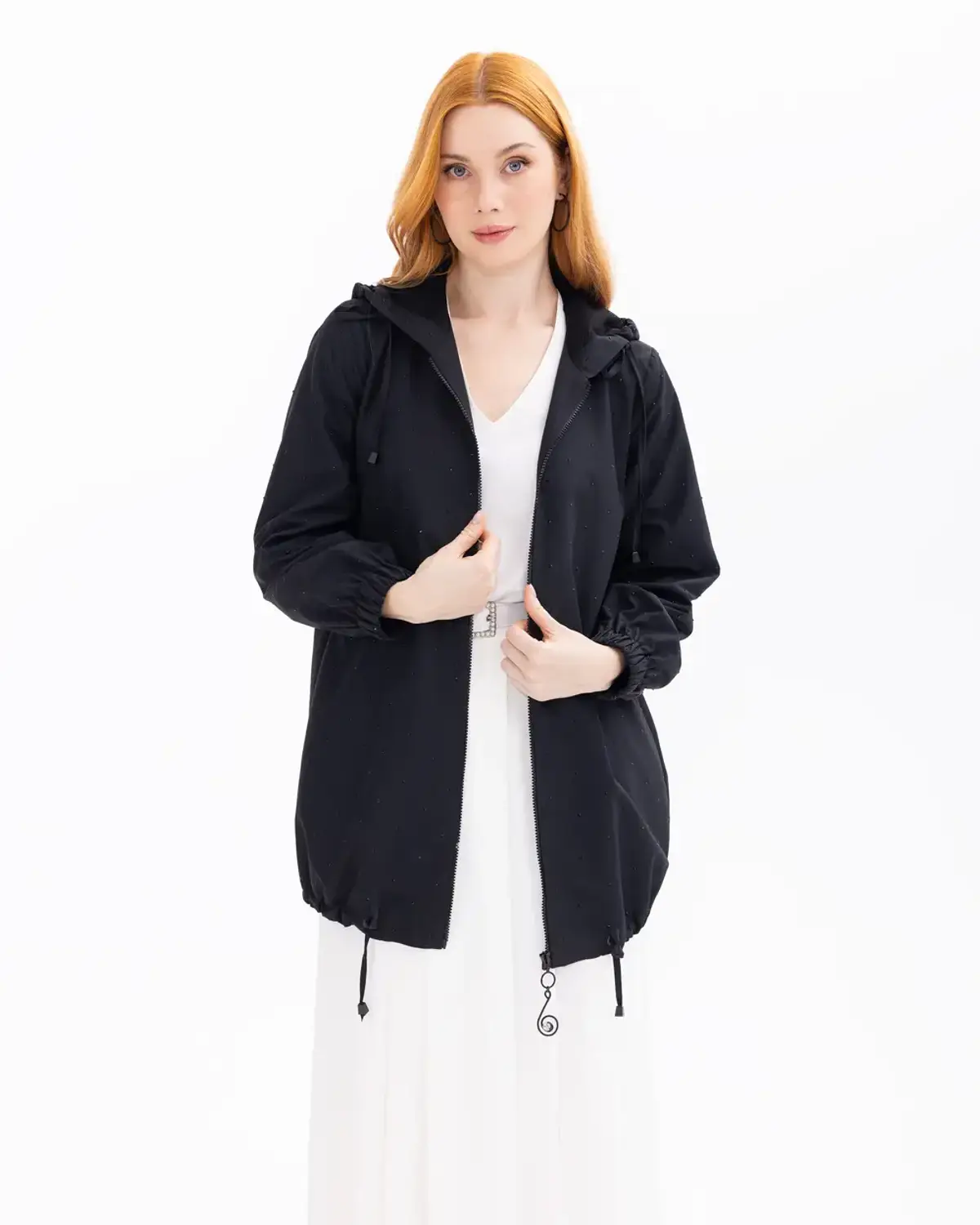 Капюшон под з кам'яною застібкою, стильний кап, ідеальний для щоденного та святкового вжитку