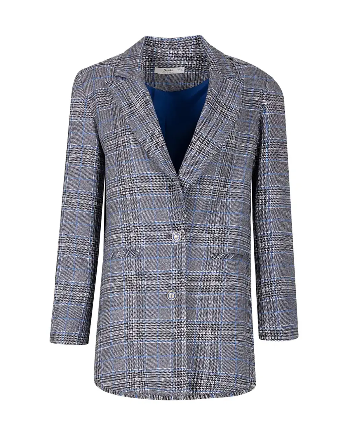 ekose desenli blazer ceket