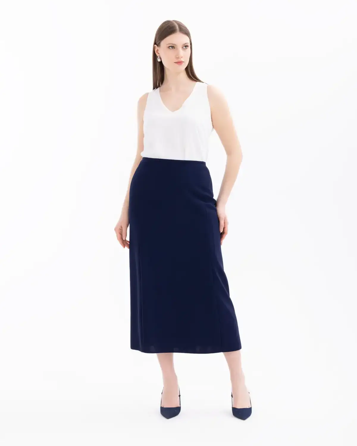 Сукня великого розміру midi класичного стилю для елегантного вигляду та комфорту, ідеальна для щоденного та святкового використання