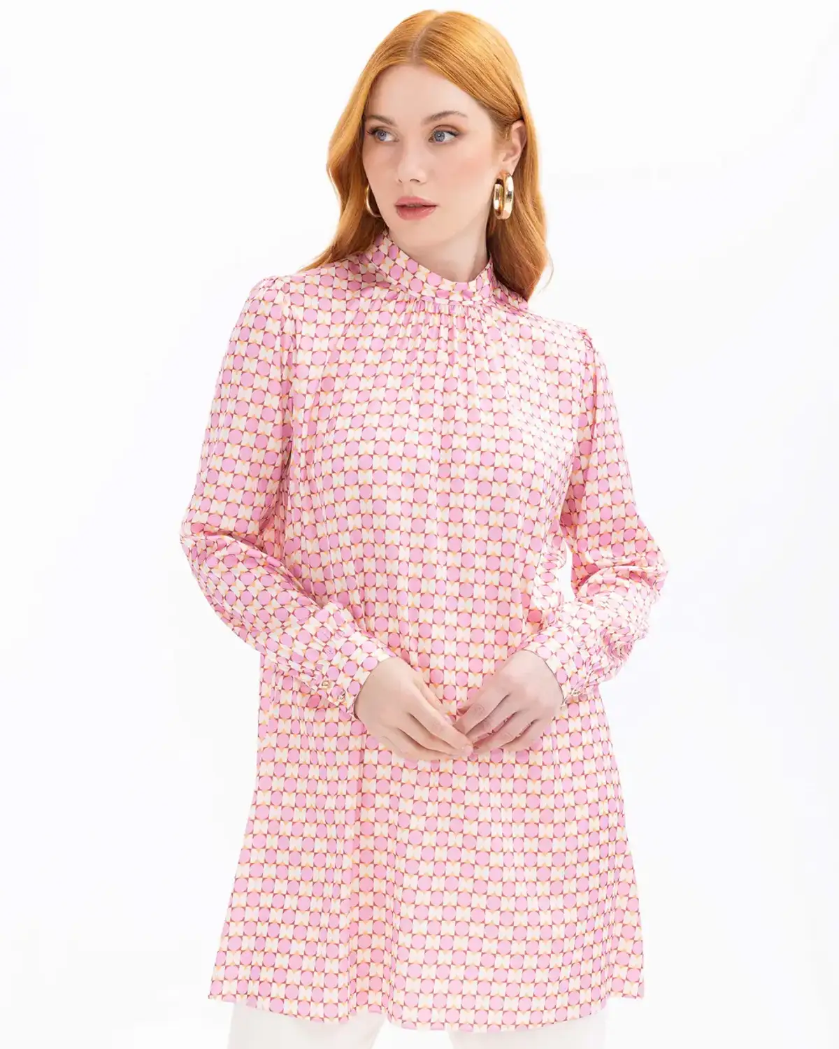 geometrik desenli tunik