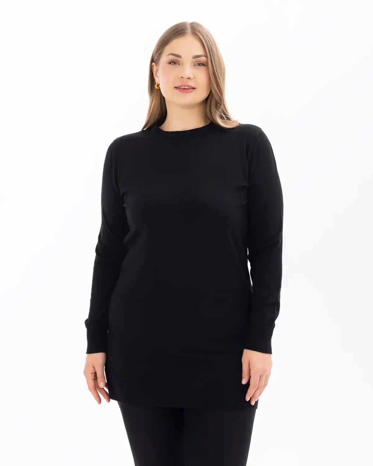 büyük beden basic triko tunik