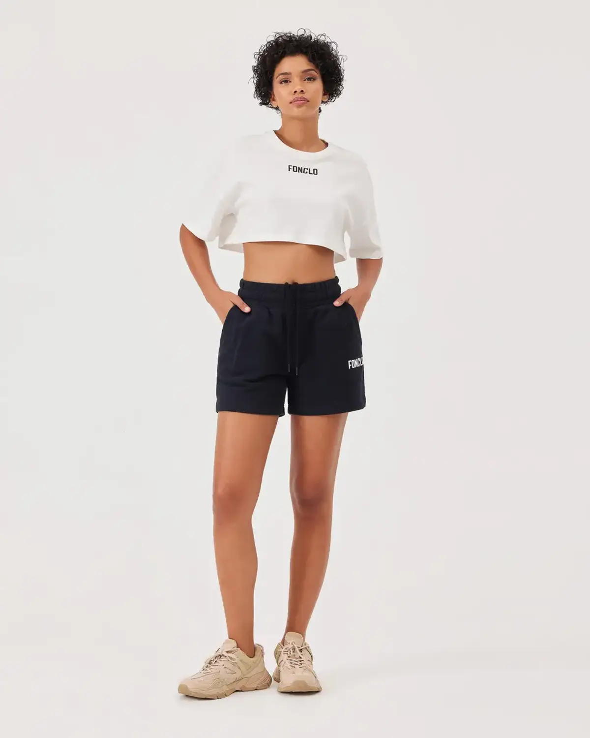 Базові високі бавовняні шорти для жінок, комфортні та стильні, ідеальні для спорту та щоденного використання