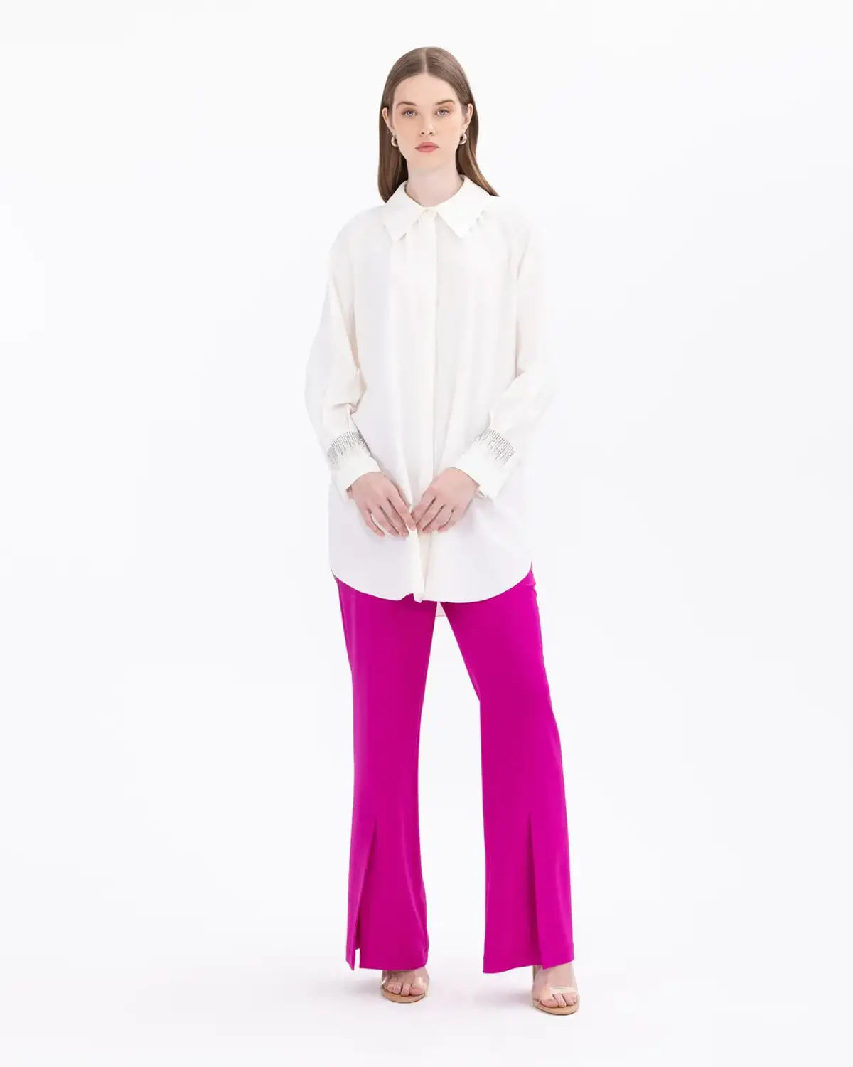 taş i̇şlemeli reglan kol tunik