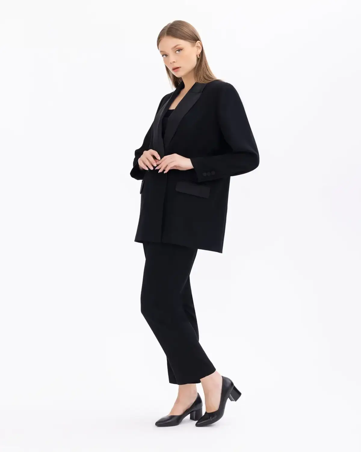 büyük beden cepli bilek boy pantolon