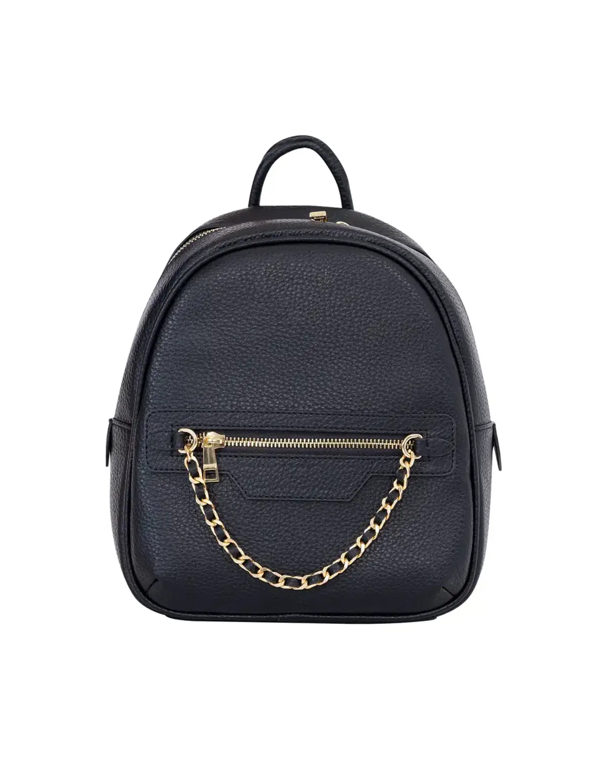 zincir detaylı fermuarlı sırt çantası