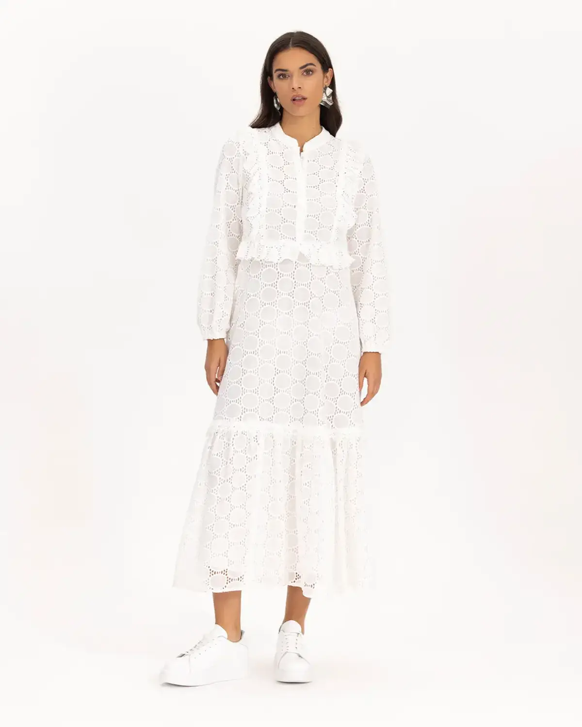 fırfırlı fistolu elbise