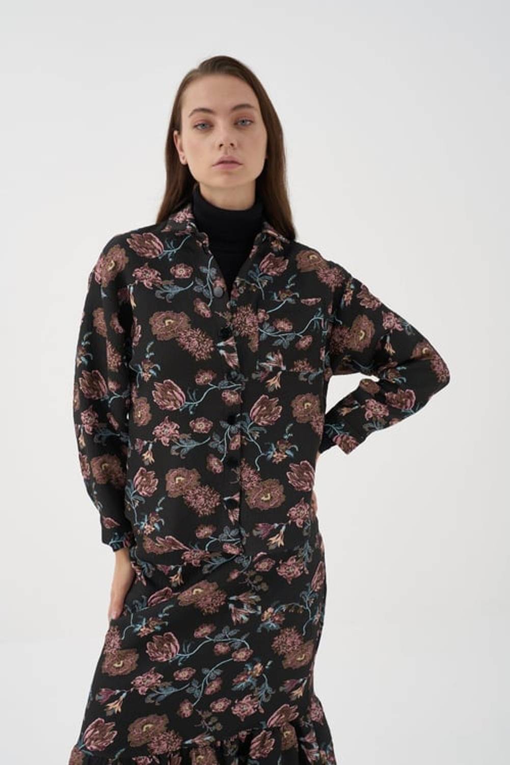 ALİA VİNTAGE DESEN GÖMLEK DESENLİ