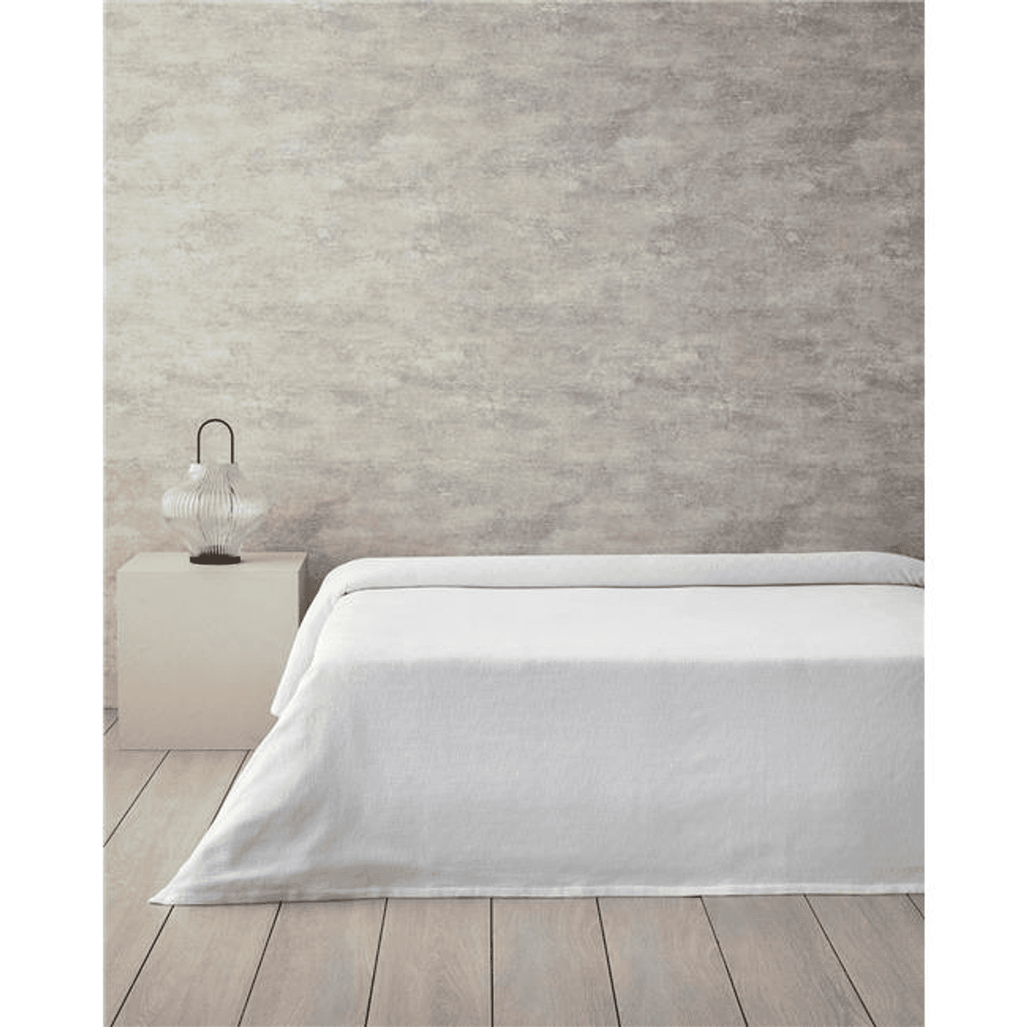 English Home Plain Pamuklu Çift Kişilik Pike 200x220 cm Beyaz