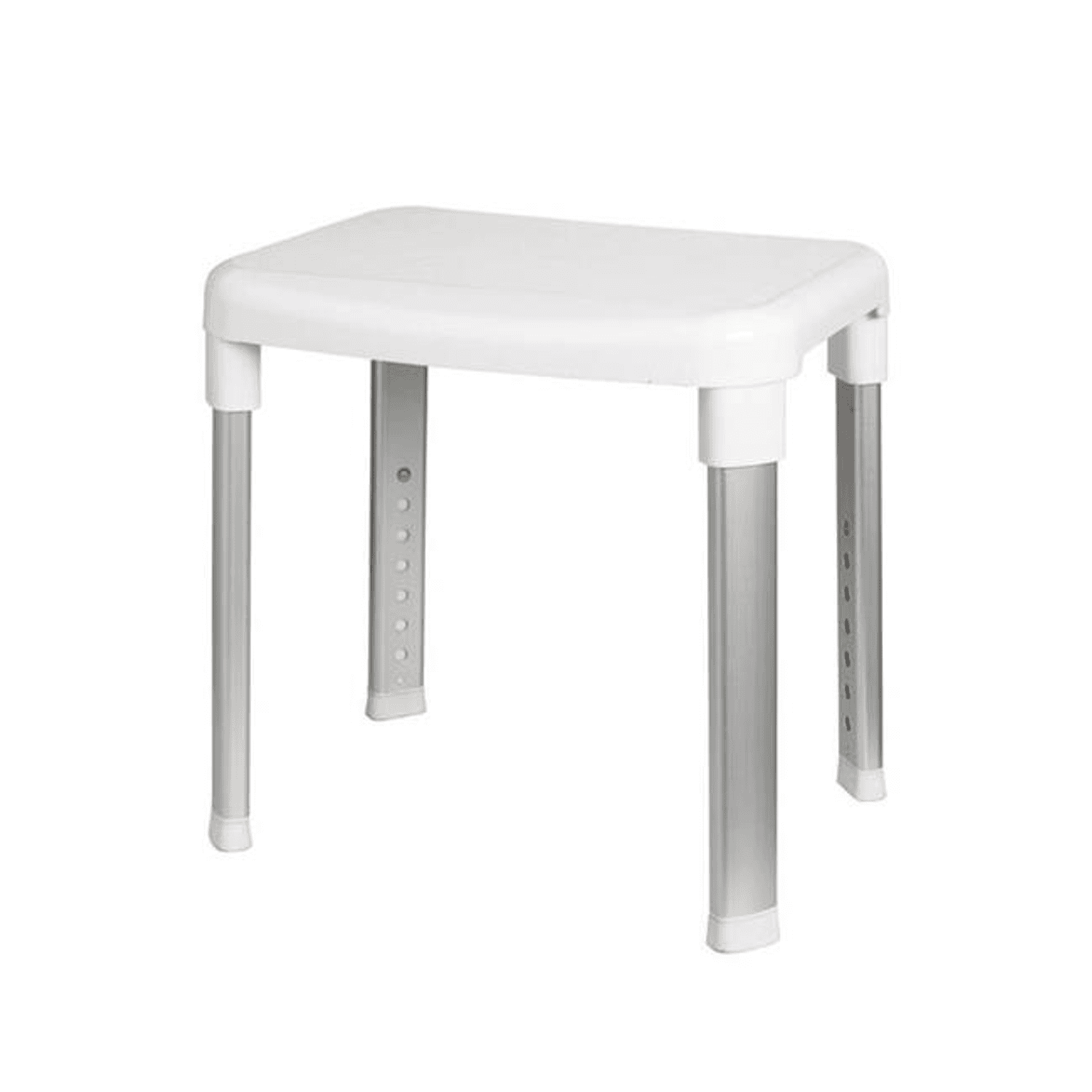 Primanova Cappadocıa Paslanmaz Aluminyum Geniş Yüzeyli Banyo Taburesi 130 Kg Taşıma Kapasitesi