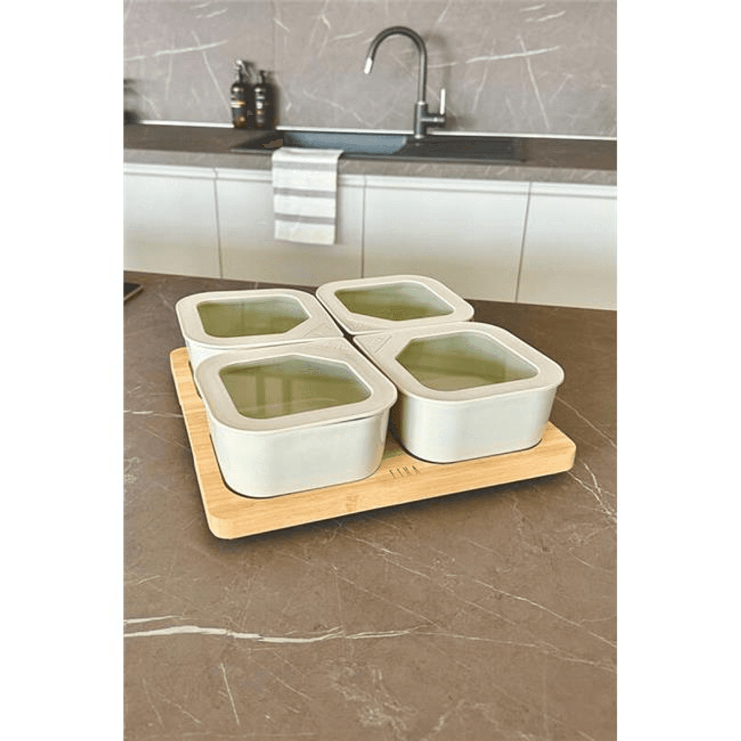 Neoflam Fika One 4'lü Kahvaltı Seti - Bej