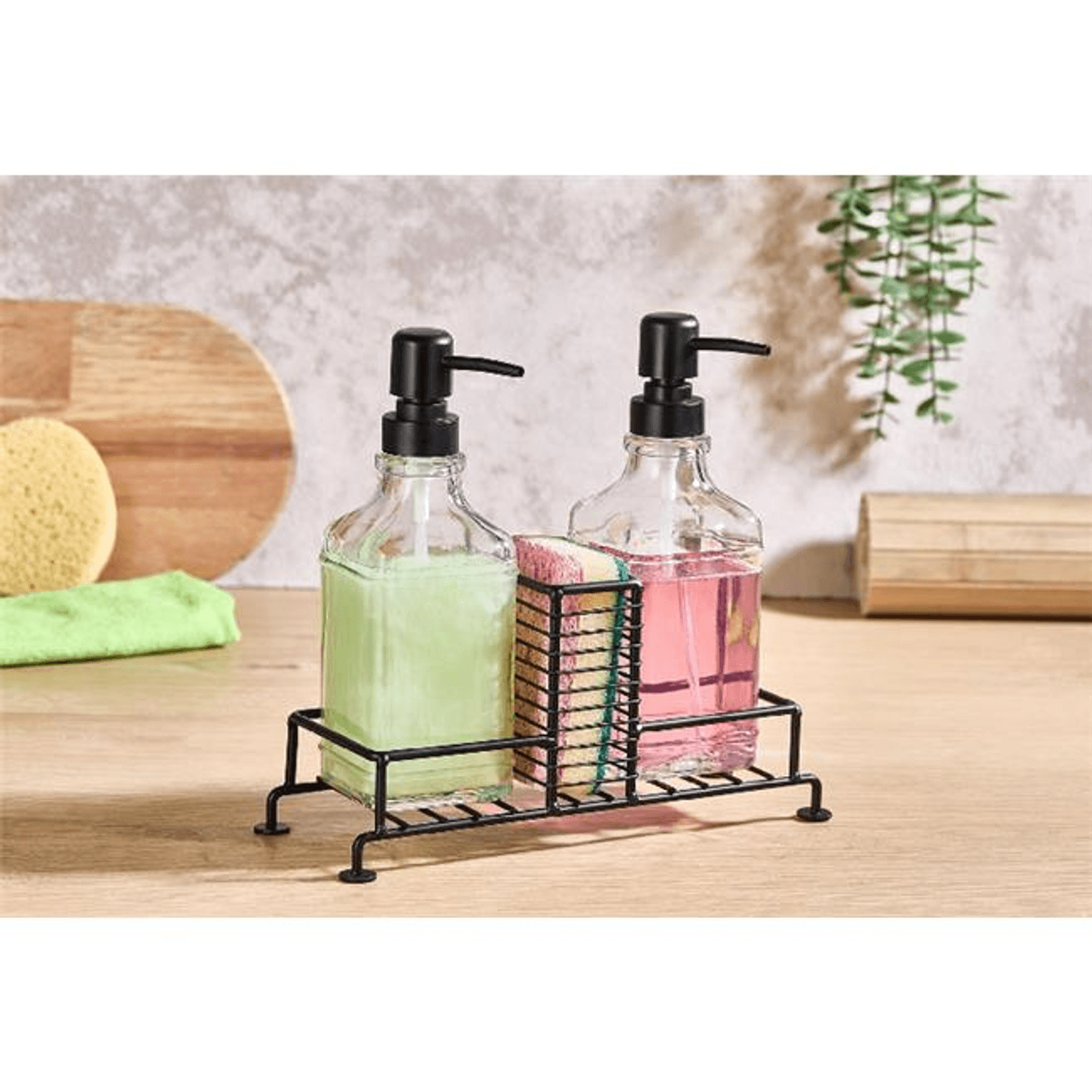 Akayev 2 Li Standlı Sıvı Sabunluk Siyah