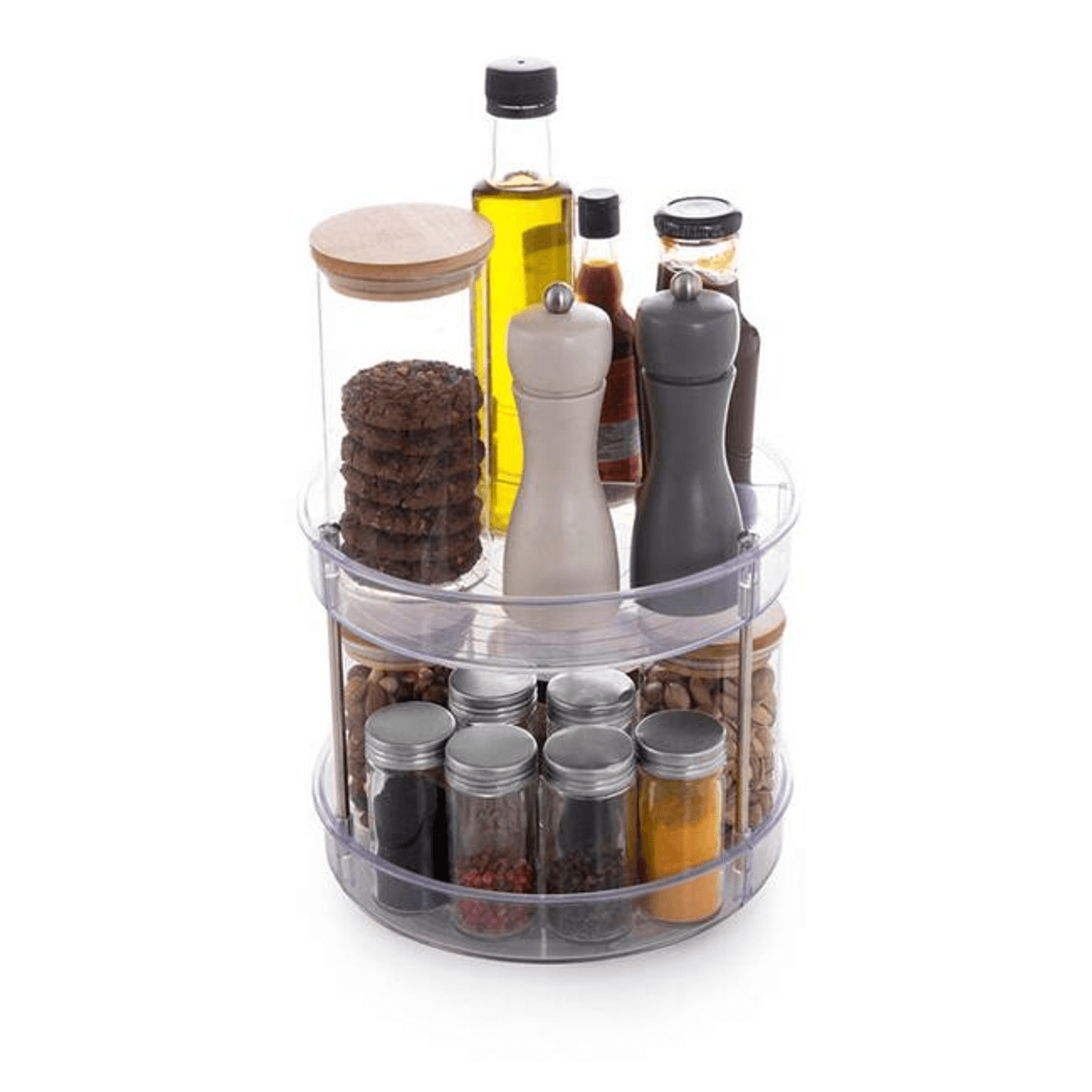 Primanova Elpida İki Katlı Döner Raf