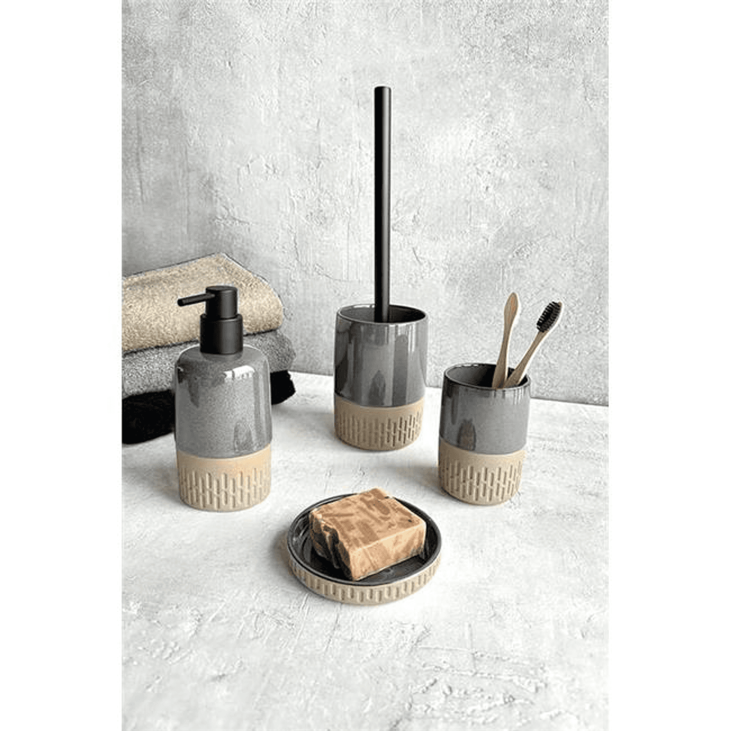 Primanova Troy 4'lü Banyo Seti