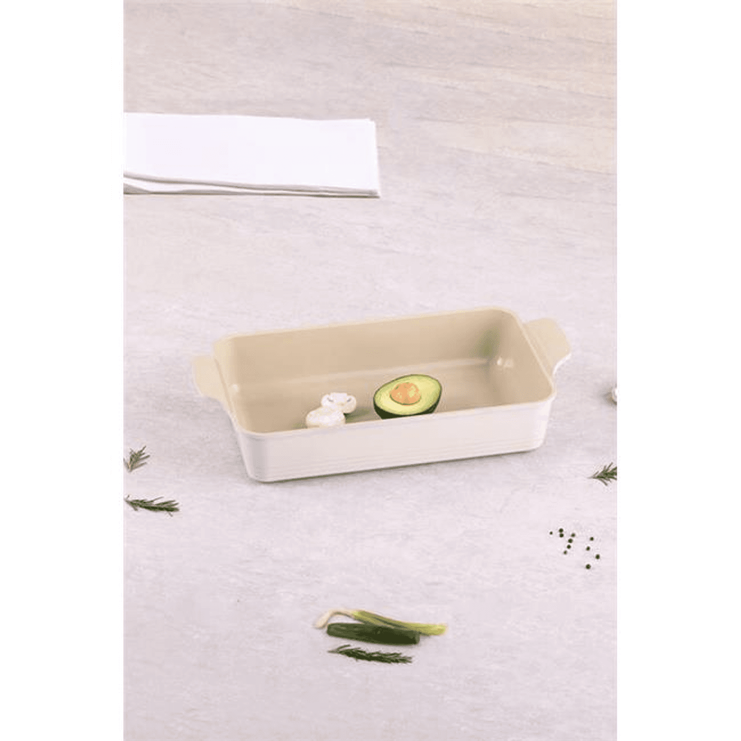 Neoflam Fika Alüminyum Döküm Dikdörtgen Orta Fırın Tepsisi