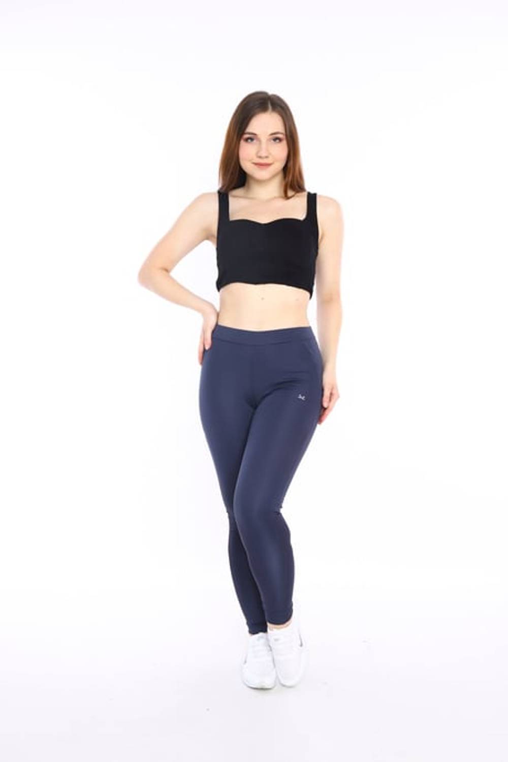 Escetic Antresit Kadın Polyester Normal Bel Nefes Alabilen Spor Tayt 0282