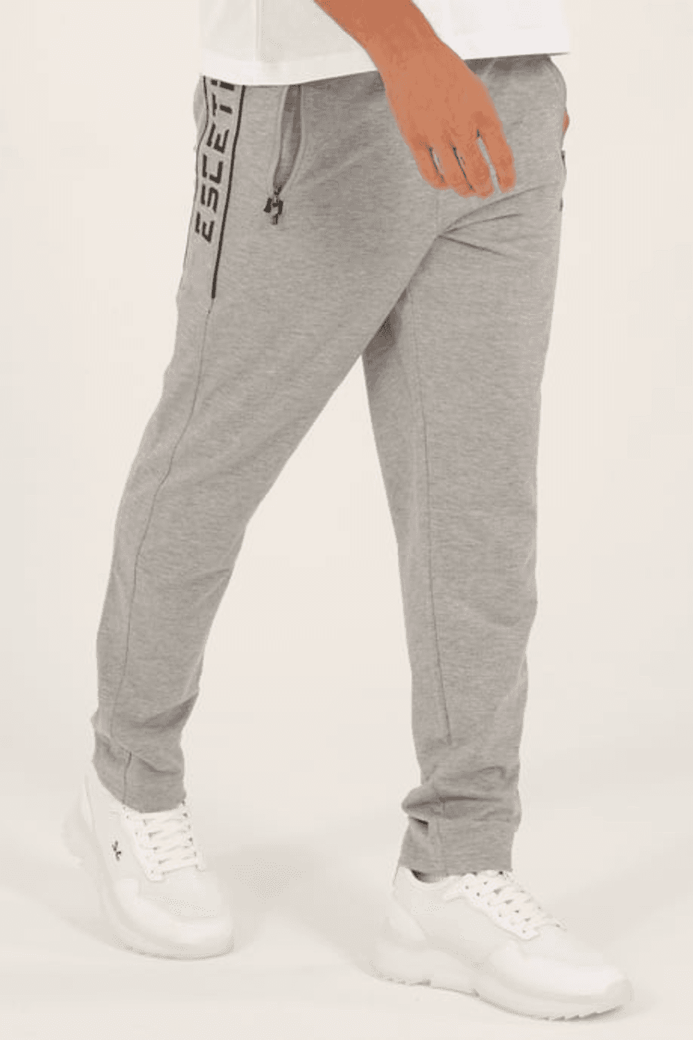 Escetic Men's G2 Melange Slimfit Breathable Super 2 Thread Fabric 4 Seasons Sports Sweatpants 1905