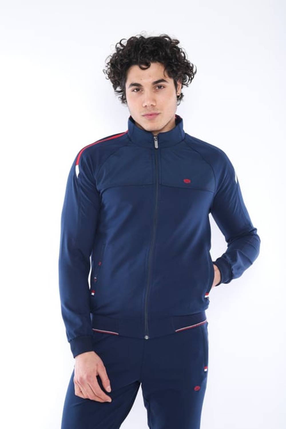 Спортивний чоловічий костюм Escetic Royal з вертикальним коміром, еластичний, на 4 сезони, slimfit, 100% вітчизняне виробництво