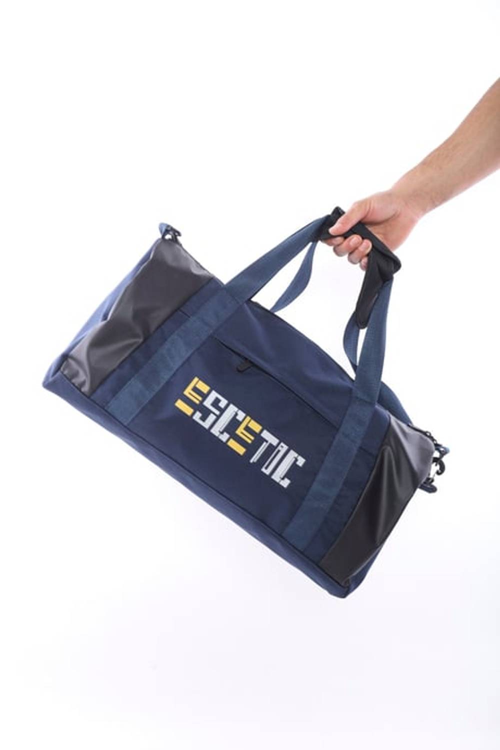 Escetic Navy Blue Unisex Waterproof Sports Fitness Travel Bag with Shoulder Strap C5005