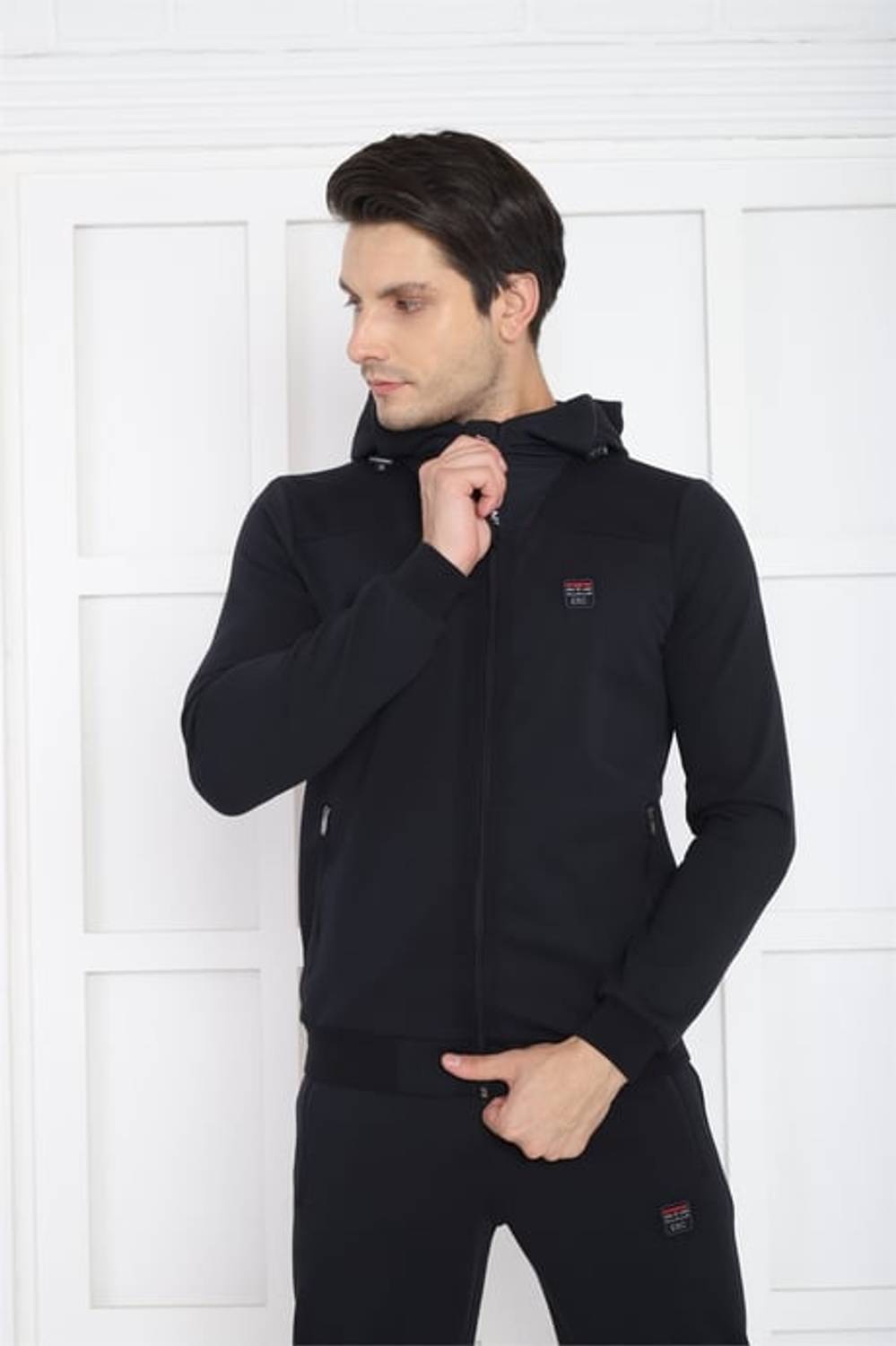 Эскетик Мужской Худи Спортивный Костюм С 4 Карманами Слимфит Летний И Зимний 100% Хлопок