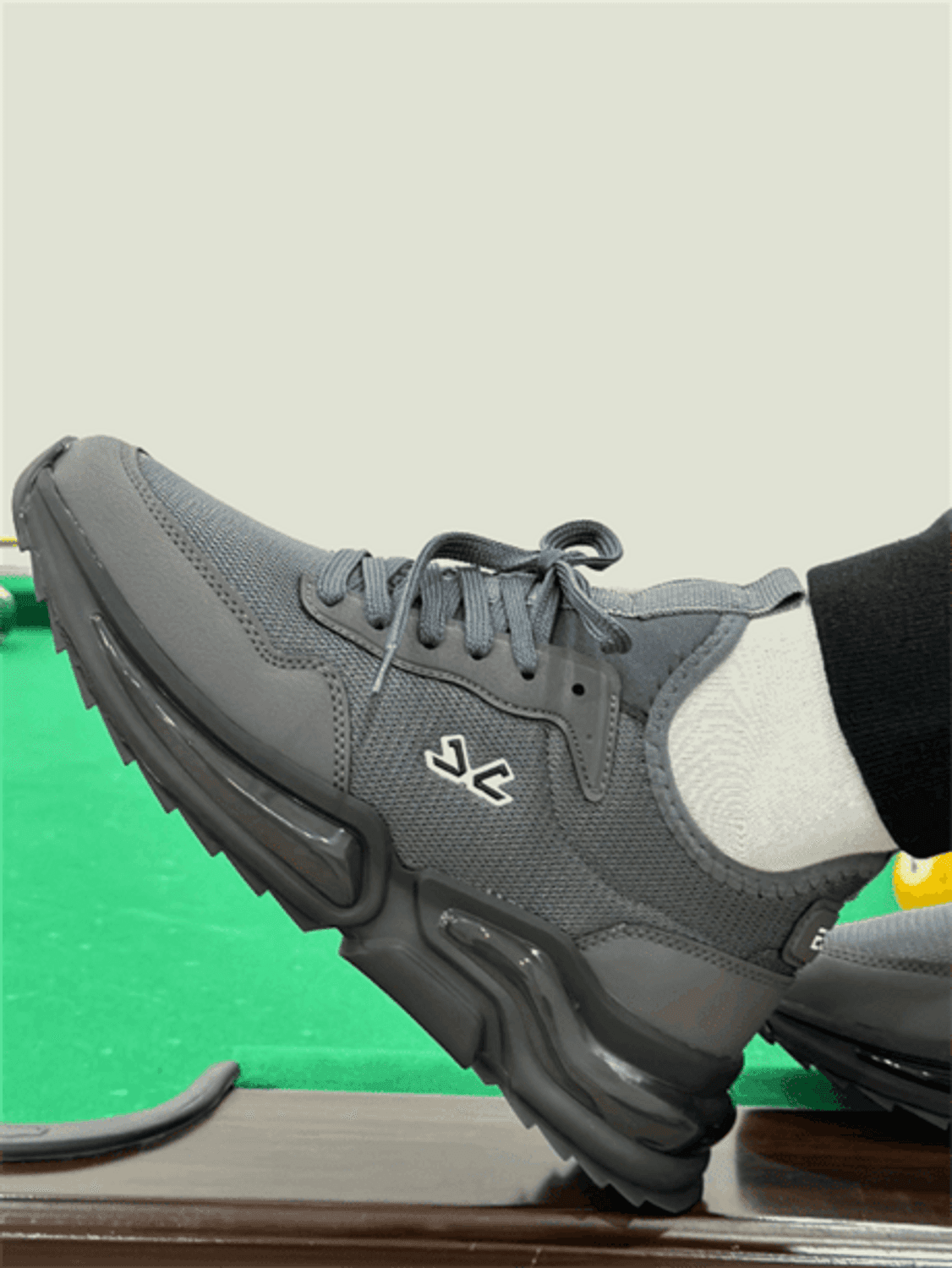 Escetic Koyu Gri Erkek Anorak Gövde Yazlık Jel Taban Sneaker Spor Ayakkabı AY0013