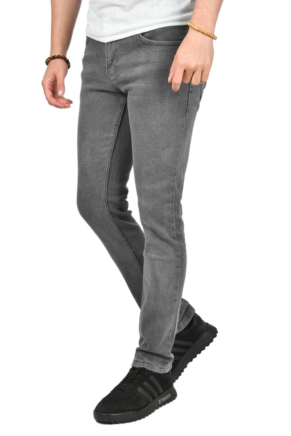 Світшот DeepSEA Slim Fit Лікрові джинси з прямим кроєм Antrasit 2406531 для дорослих із двома боковими та задніми кишенями