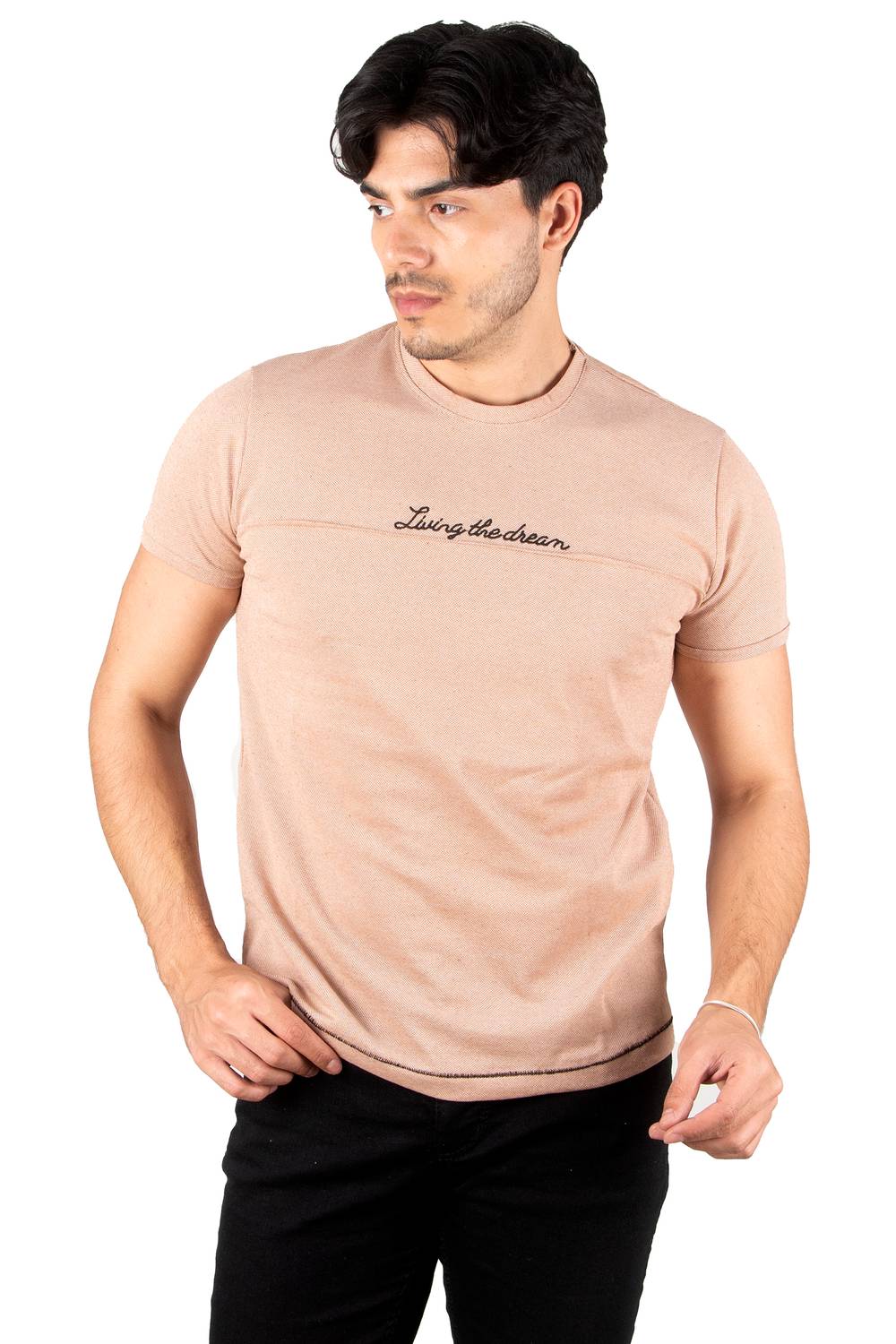 DeepSEA Front Embroidered Slim Cut T-Shirt 2302287