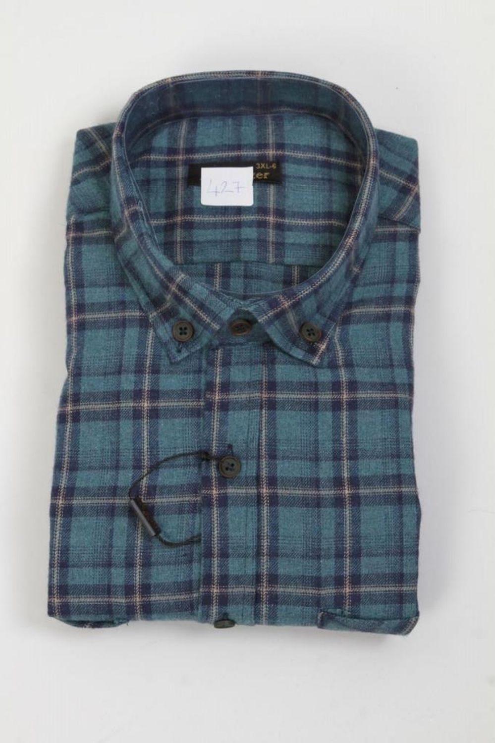 Hipatu Double Pocket Oversized Wool Shirt- Petrol