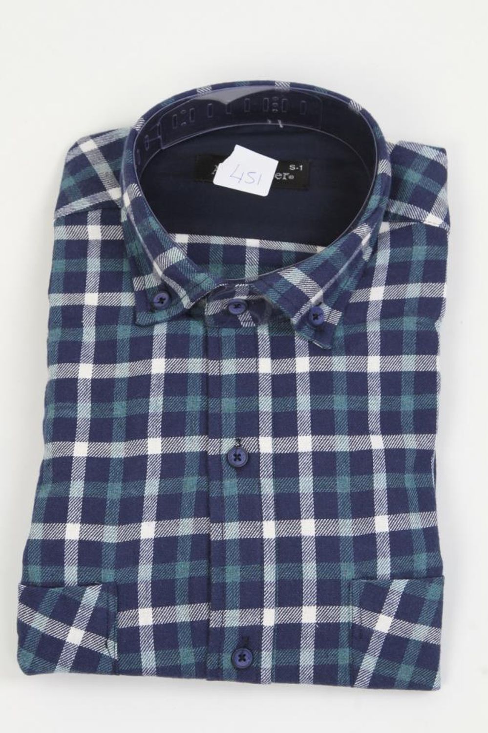 Hipatu Double Pocket Wool Shirt- Green