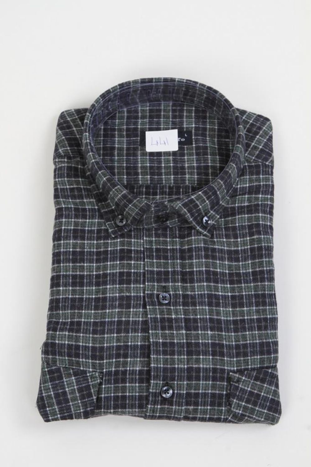 Hipatu Double Pocket Wool Shirt - Green