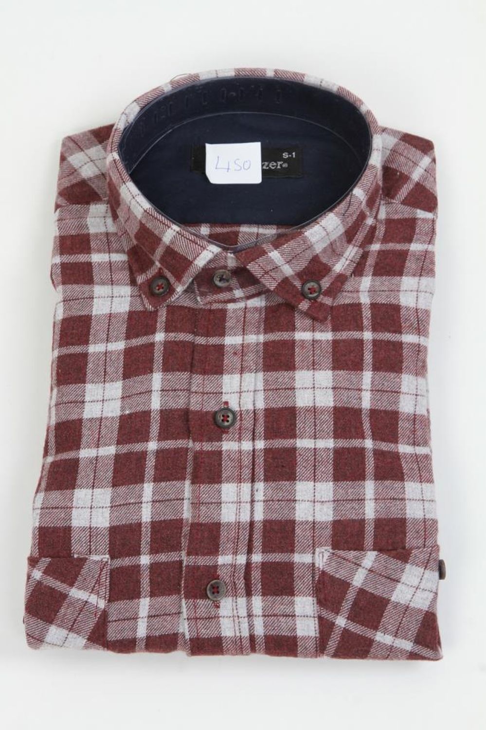 Hipatu Double Pocket Wool Shirt- Claret Red