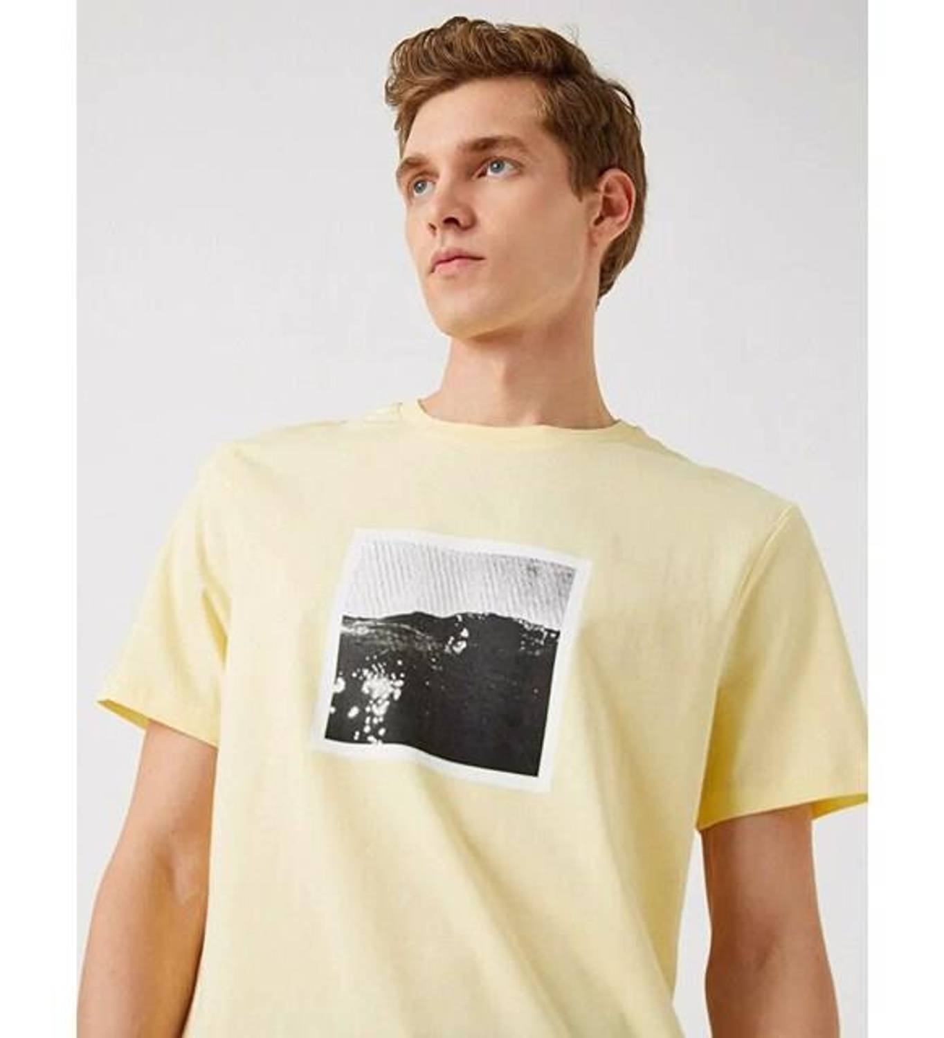 Koton Men's Standard Fit Printed T-Shirt