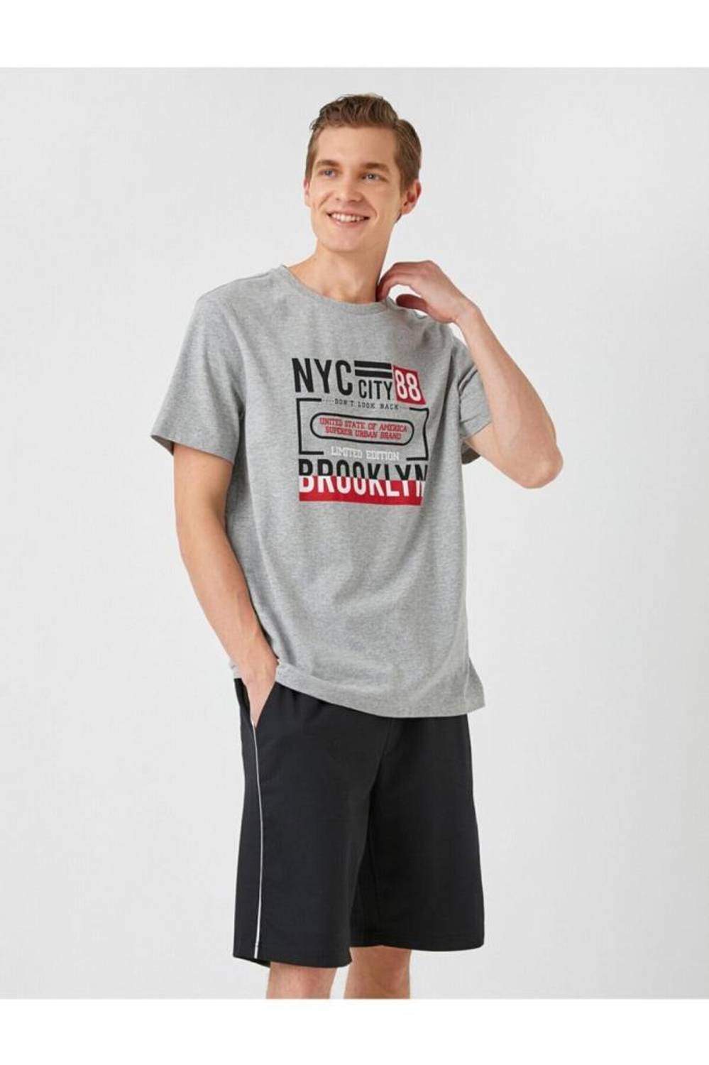 Koton Men's NYC Printed T-Shirt