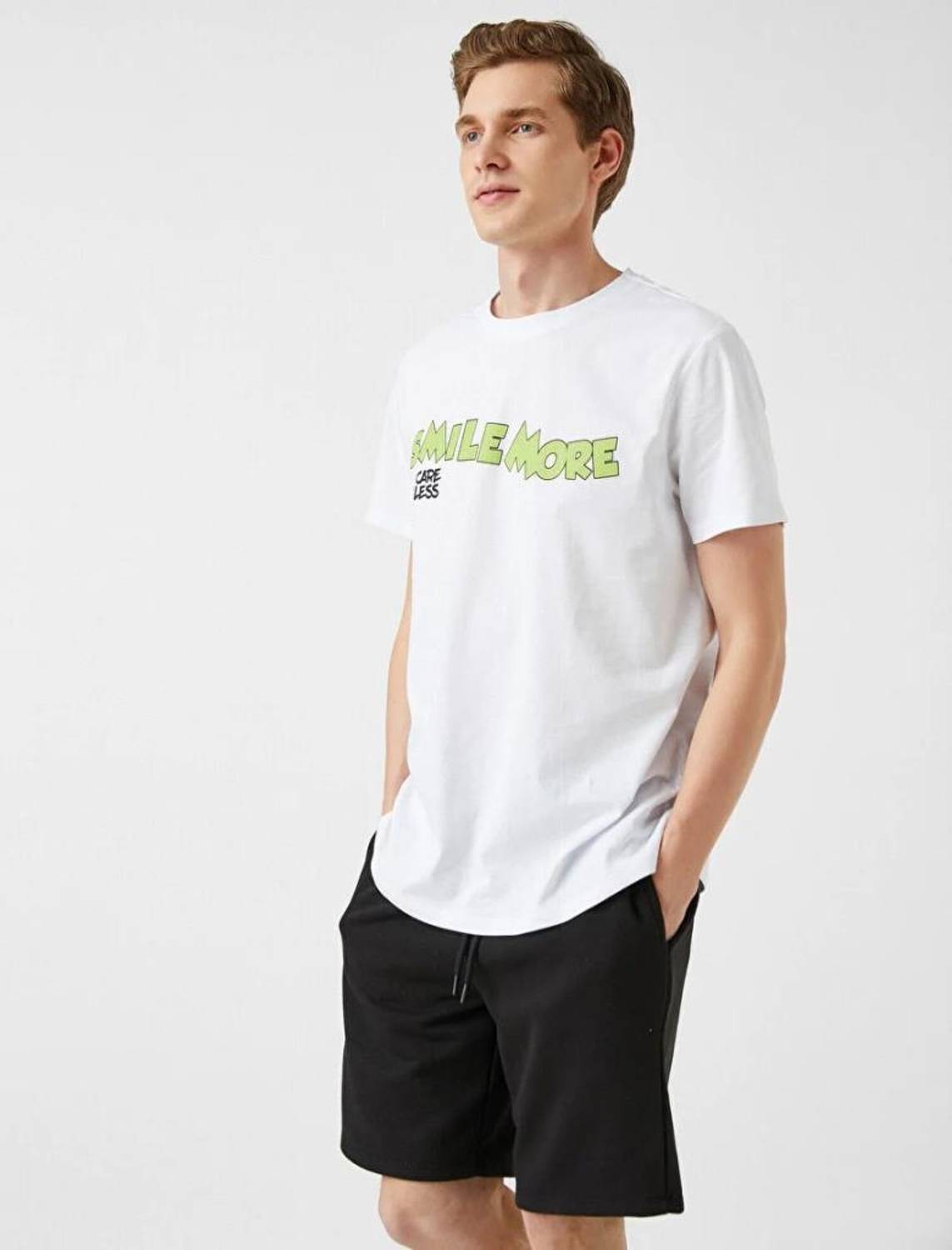 Koton Men's Standard Fit Printed T-Shirt