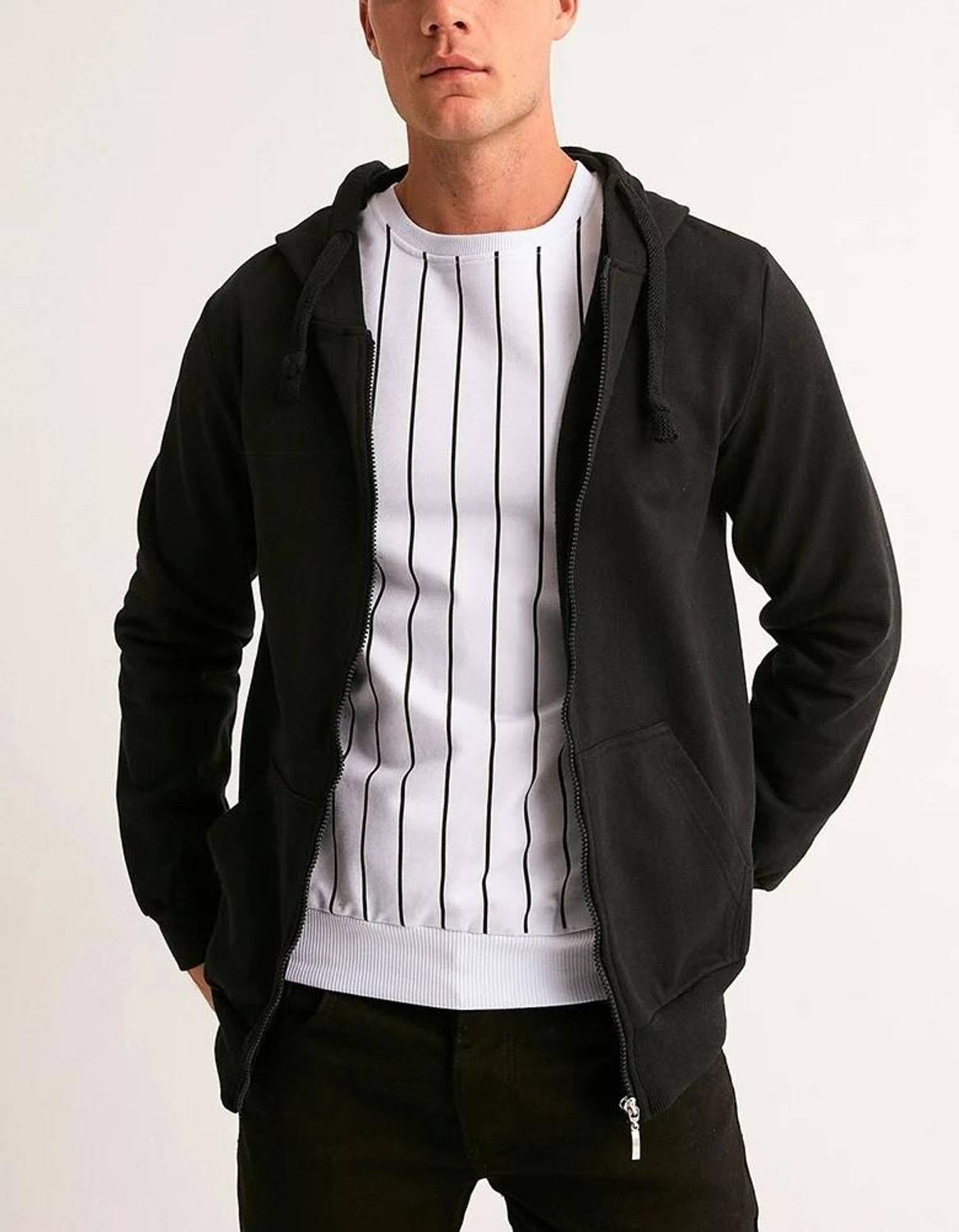 Худі Hipatu з капюшоном, довгими рукавами, oversize, чорного кольору, 65% бавовна, 35% поліестер, ідеально підходить для повсякденного використання