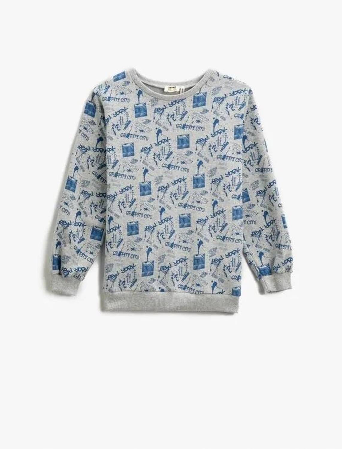 Koton Boys Printed Sweatshirt Crew Neck