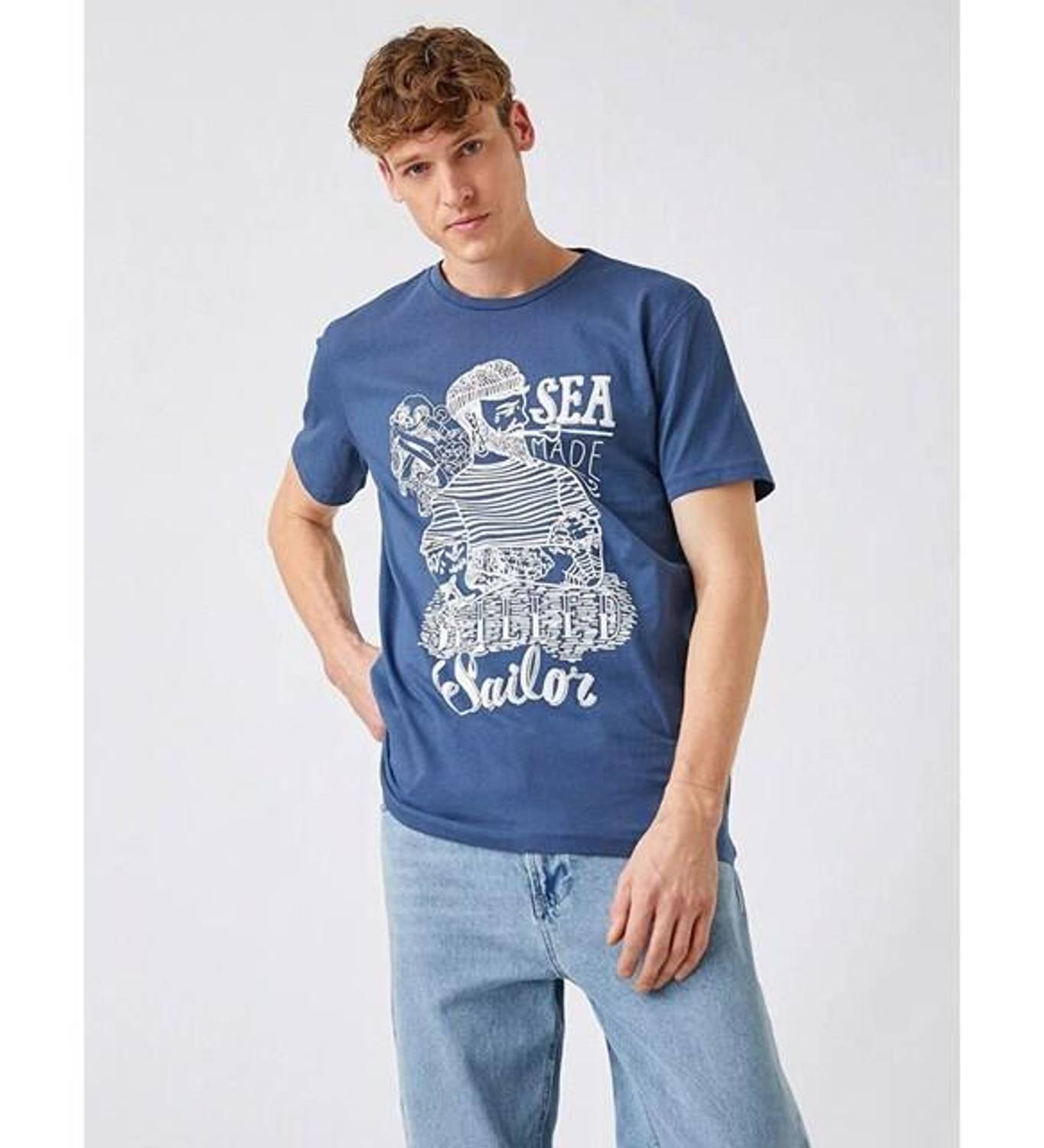 Koton Men's Standard Fit Printed T-Shirt