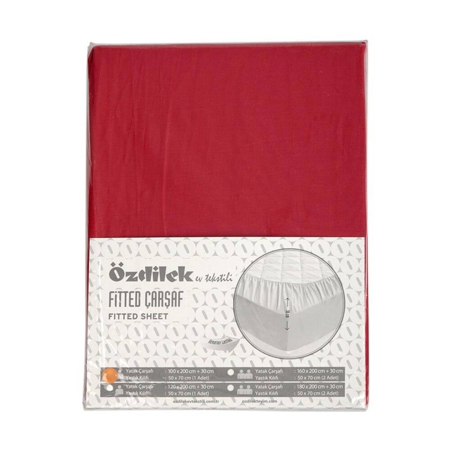 Özdilek Trendy Fitted Bed Sheet 160*200 Red