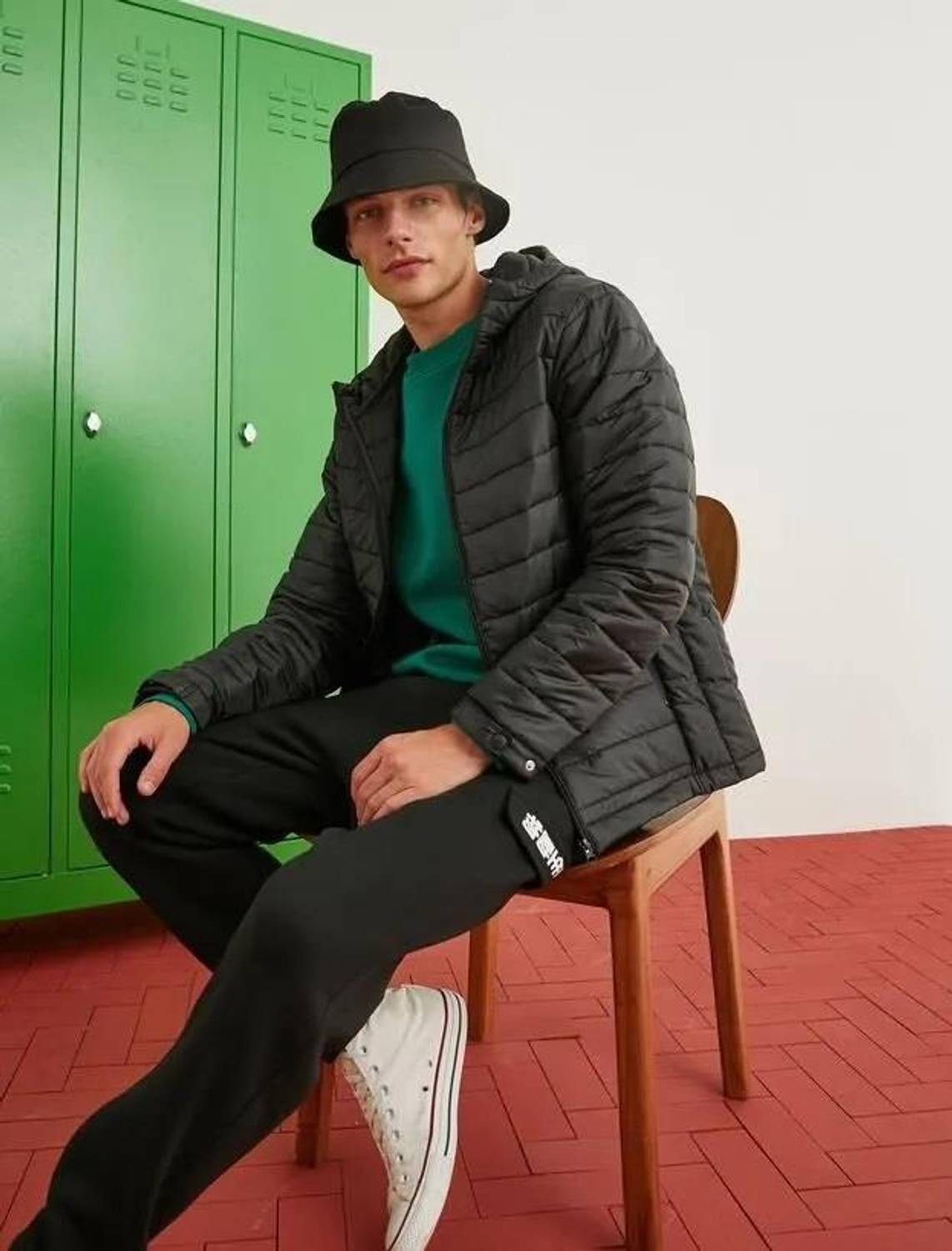 Koton Men's Hooded Inflatable Coat