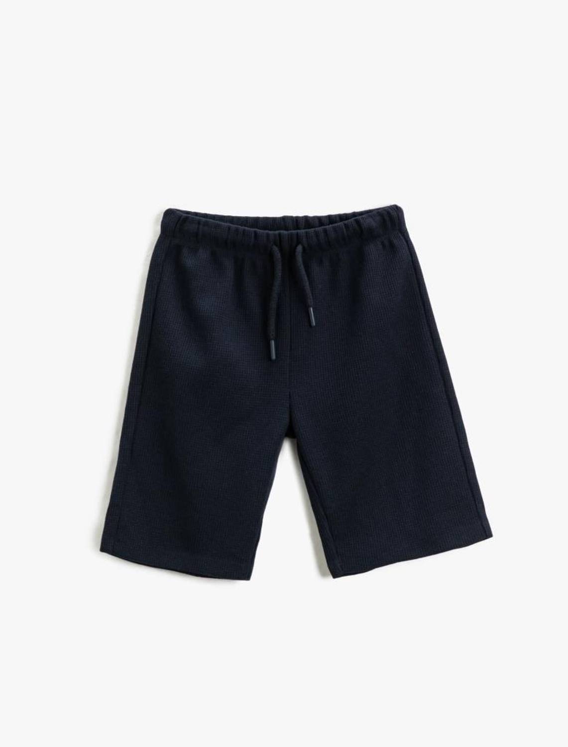 Koton Boy Tie Waist Basic Shorts Textured