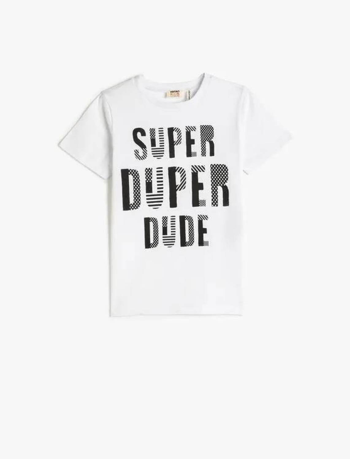 Cotton Men's Boys' T-Shirt Printed Short Sleeve Crew Neck Cotton